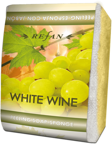 White wine peeling soap-sponge
