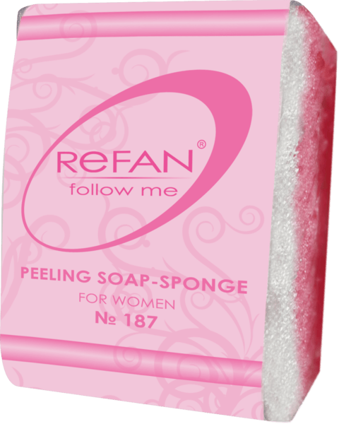 Perfumed peeling soap-sponge No 187