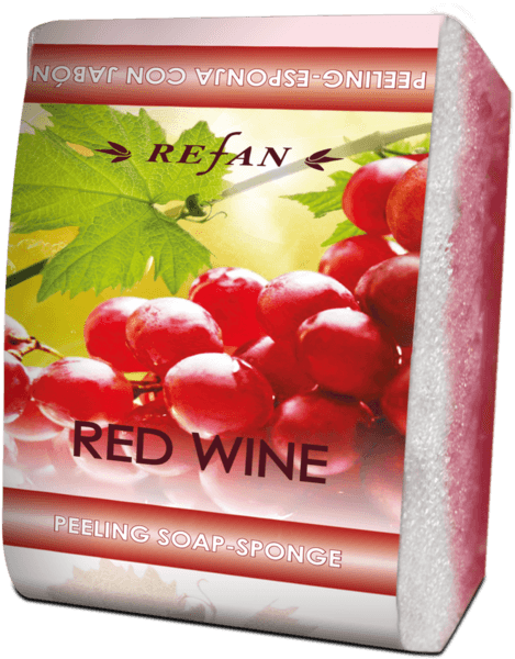 Peeling soap-sponge Red Wine
