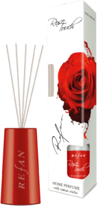 Rose Touch Perfume de casa rose touch con tiras reactivas de ratan