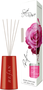 Soft Rose Perfume de casa Soft Rose con tiras reactivas de ratán