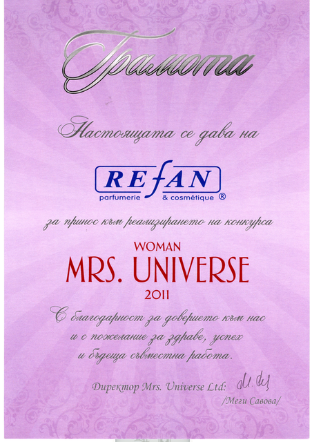Refan: Mrs. Universo Mujeres