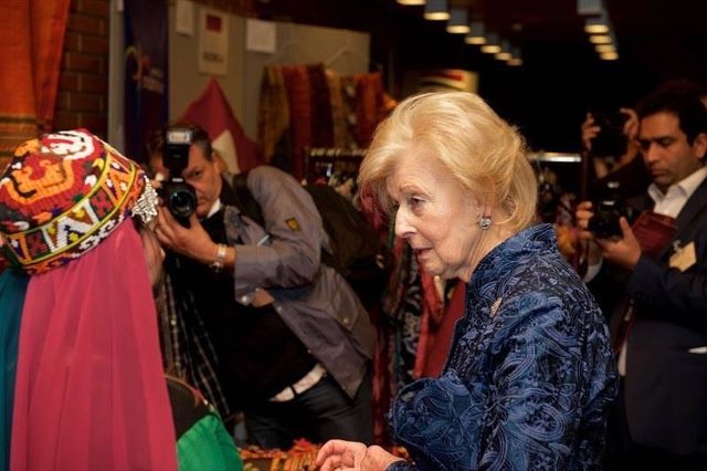Princess Alexandra with a special gift from REFAN