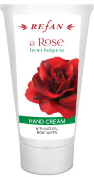 CREMA DE MANOS  "ROSA DE BULGARIA " con agua natural de rosa