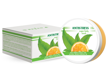 Exfoliante corporal Antistress con extracto de verbena y aceite esencial de naranja