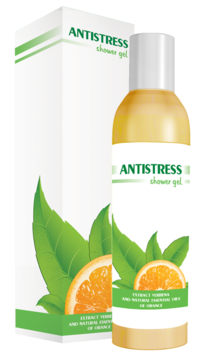 Gel de ducha Antistress con extracto de verbena y aceite esencial de naranja