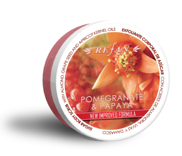 Pomegranate and Papaya Exfoliante corporal con azúcar