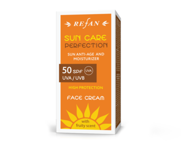 CREMA FACIAL SPF 50 - SUN ANTI-AGE PROTECTION & MOISTURIZER con aroma de frutas