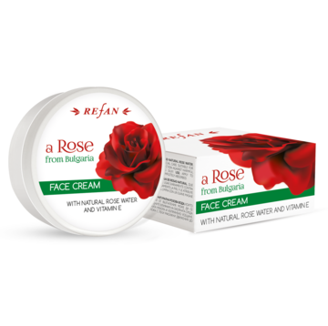 CREMA DE CARA "ROSA DE BULGARIA" CON AGUA DE ROSAS NATURAL Y VITAMINA E