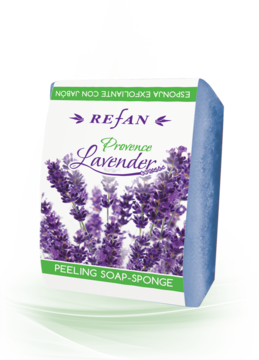 Peeling  jabon – esponja Provence lavender Refan